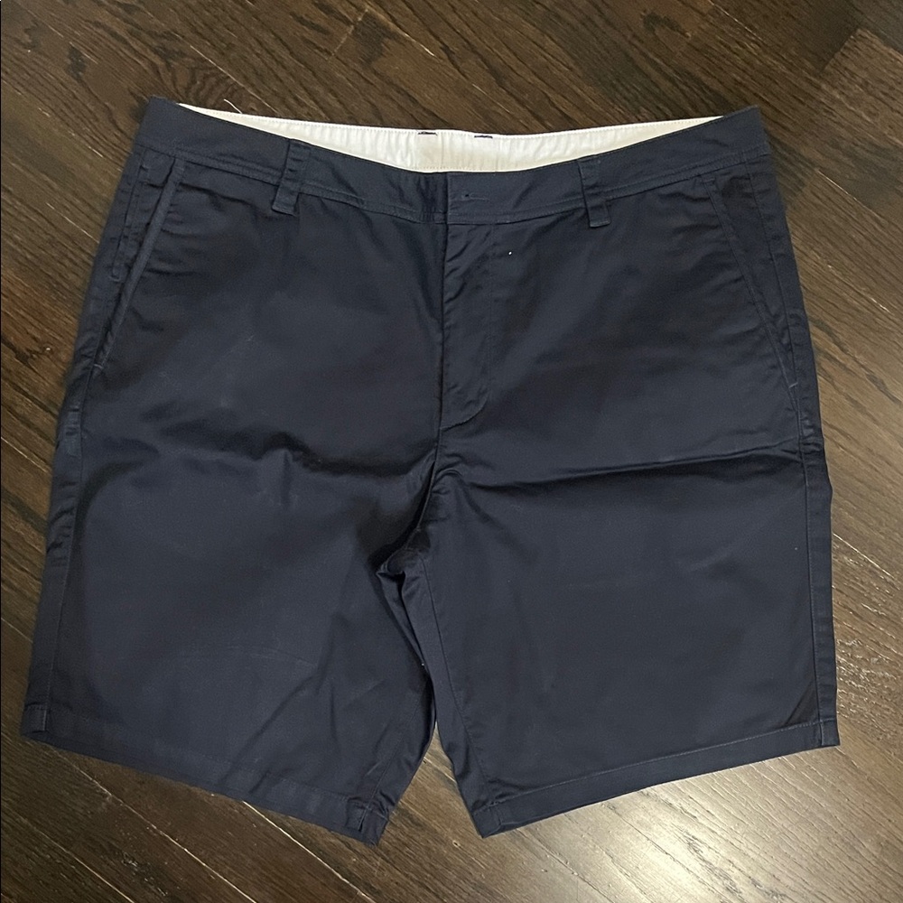 Armani Exchange Dark Blue Flat Front Shorts